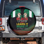 Nigeria Black History Month Spare Tire Cover Live It Learn It Make It - African Pride