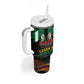 Personalized Nigeria Black History Month Tumbler With Handle Live It Learn It Make It - African Pride