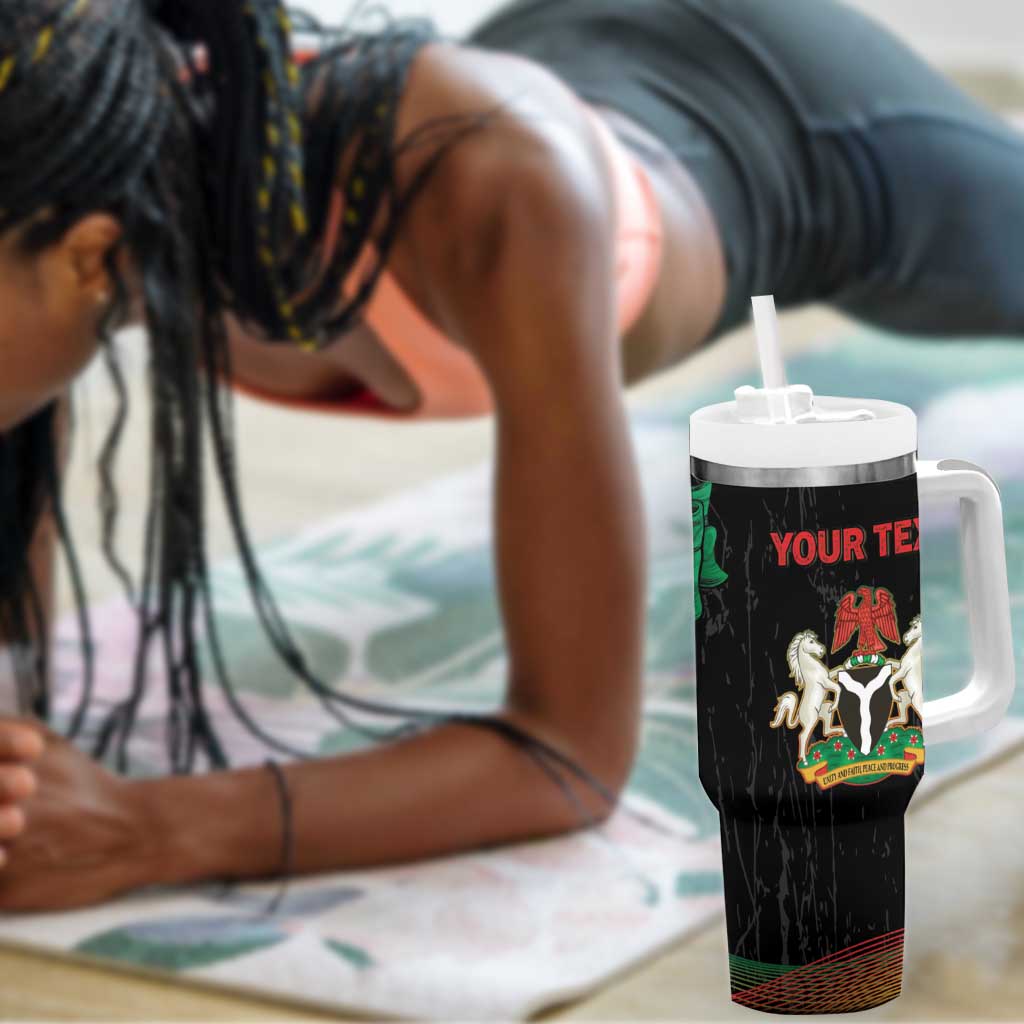 Personalized Nigeria Black History Month Tumbler With Handle Live It Learn It Make It - African Pride