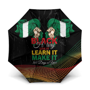 Nigeria Black History Month Umbrella Live It Learn It Make It - African Pride