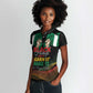 Personalized Nigeria Black History Month Women Polo Shirt Live It Learn It Make It - African Pride