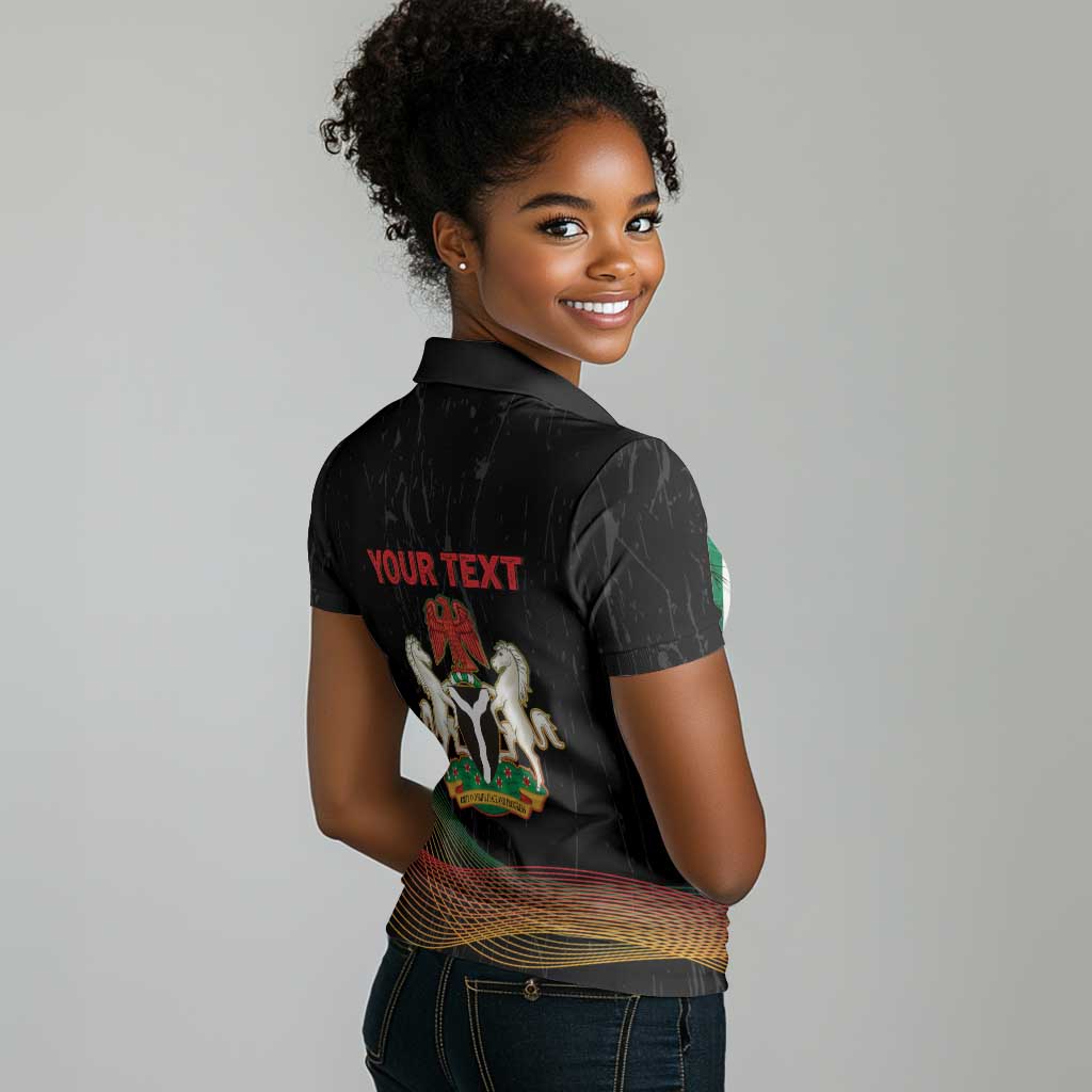 Personalized Nigeria Black History Month Women Polo Shirt Live It Learn It Make It - African Pride