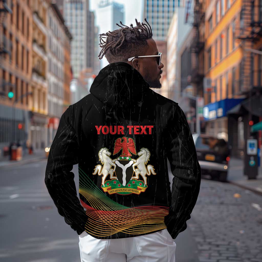 Personalized Nigeria Black History Month Zip Hoodie Live It Learn It Make It - African Pride