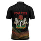 Personalized Nigeria Black History Month Zipper Polo Shirt Live It Learn It Make It - African Pride