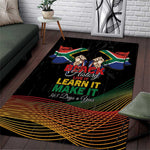 South Africa Black History Month Area Rug Live It Learn It Make It - African Pride