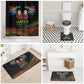 South Africa Black History Month Bathroom Set Live It Learn It Make It - African Pride