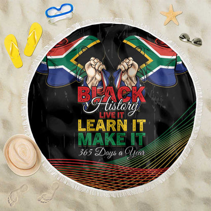 South Africa Black History Month Beach Blanket Live It Learn It Make It - African Pride