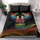 South Africa Black History Month Bedding Set Live It Learn It Make It - African Pride