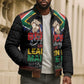 Personalized South Africa Black History Month Bomber Puffer Jacket Live It Learn It Make It - African Pride