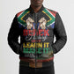 Personalized South Africa Black History Month Bomber Puffer Jacket Live It Learn It Make It - African Pride