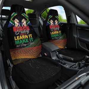 South Africa Black History Month Car Seat Cover Live It Learn It Make It - African Pride