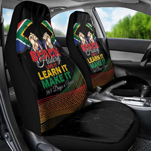 South Africa Black History Month Car Seat Cover Live It Learn It Make It - African Pride