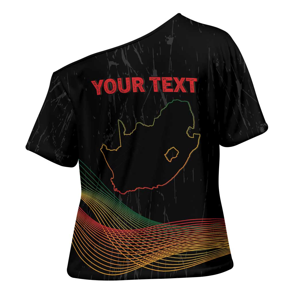 Personalized South Africa Black History Month Cross Shoulder Shirt Live It Learn It Make It - African Pride