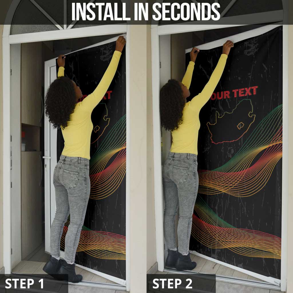 Personalized South Africa Black History Month Door Cover Live It Learn It Make It - African Pride