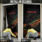 Personalized South Africa Black History Month Door Cover Live It Learn It Make It - African Pride