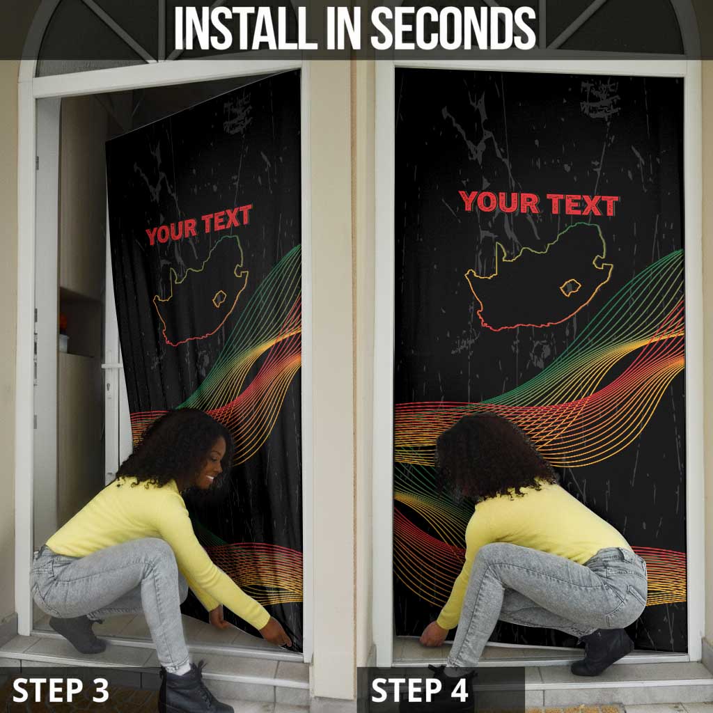 Personalized South Africa Black History Month Door Cover Live It Learn It Make It - African Pride