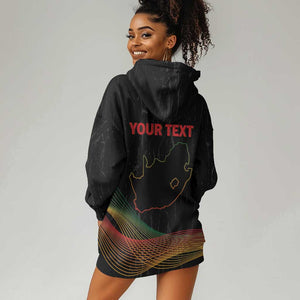 Personalized South Africa Black History Month Hoodie Dress Live It Learn It Make It - African Pride
