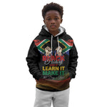 Personalized South Africa Black History Month Kid Hoodie Live It Learn It Make It - African Pride