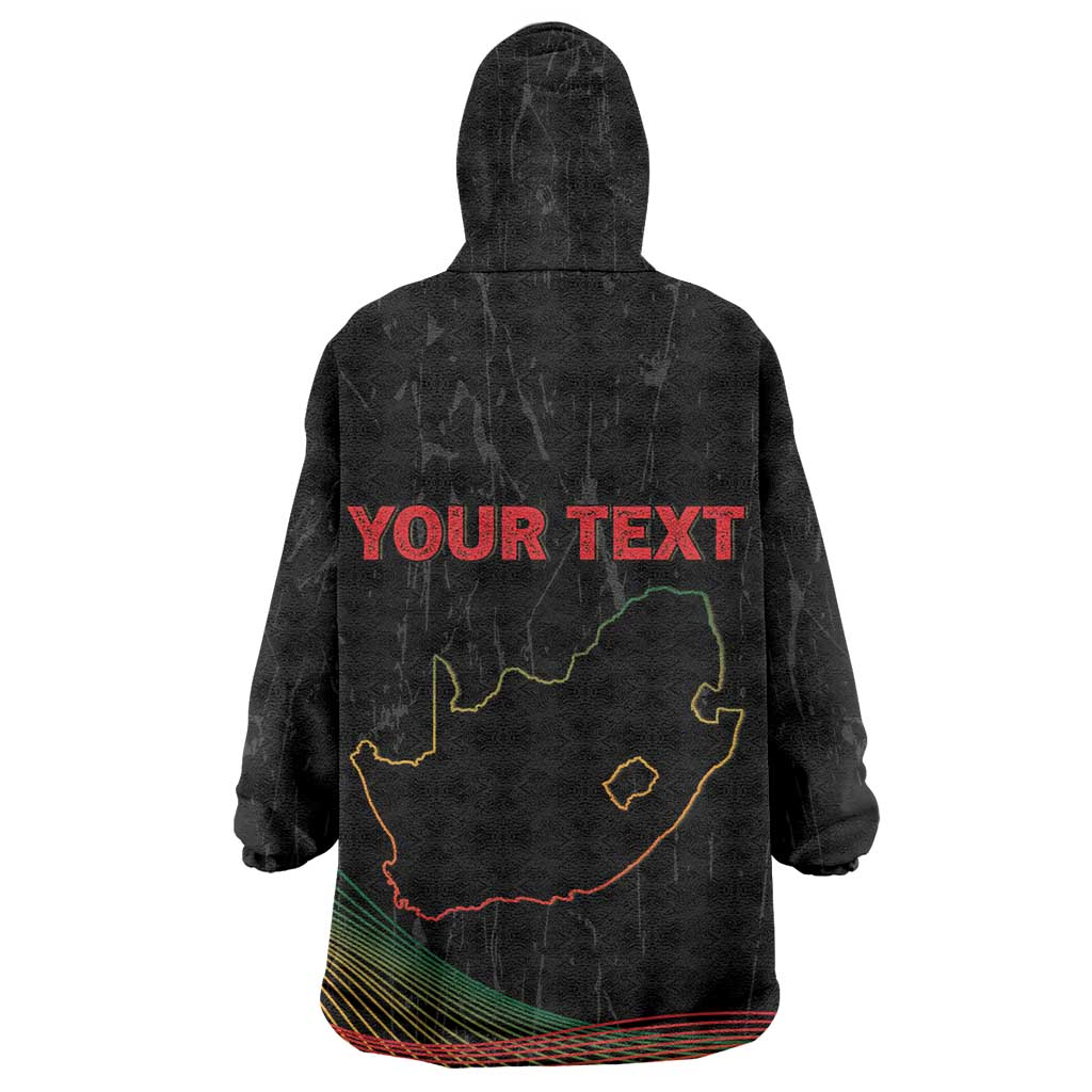 Personalized South Africa Black History Month Kid Wearable Blanket Hoodie Live It Learn It Make It - African Pride