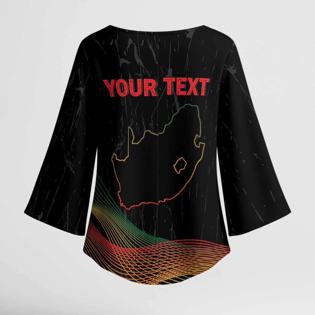 Personalized South Africa Black History Month Kimono Sleeve Blouse Live It Learn It Make It - African Pride