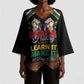 Personalized South Africa Black History Month Kimono Sleeve Blouse Live It Learn It Make It - African Pride