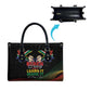 South Africa Black History Month Leather Bag Live It Learn It Make It - African Pride