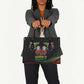 South Africa Black History Month Leather Bag Live It Learn It Make It - African Pride
