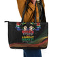 South Africa Black History Month Leather Tote Bag Live It Learn It Make It - African Pride