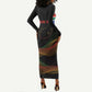 Personalized South Africa Black History Month Long Sleeve Bodycon Dress Live It Learn It Make It - African Pride