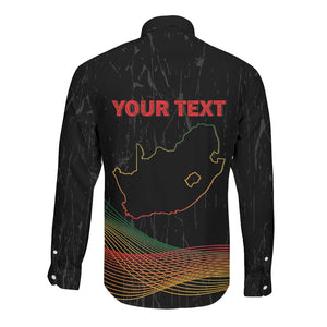 Personalized South Africa Black History Month Long Sleeve Button Shirt Live It Learn It Make It - African Pride