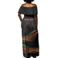 Personalized South Africa Black History Month Off Shoulder Maxi Dress Live It Learn It Make It - African Pride