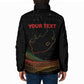 Personalized South Africa Black History Month Padded Jacket Live It Learn It Make It - African Pride