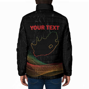 Personalized South Africa Black History Month Padded Jacket Live It Learn It Make It - African Pride