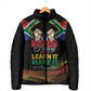 Personalized South Africa Black History Month Padded Jacket Live It Learn It Make It - African Pride
