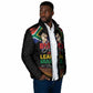 Personalized South Africa Black History Month Padded Jacket Live It Learn It Make It - African Pride