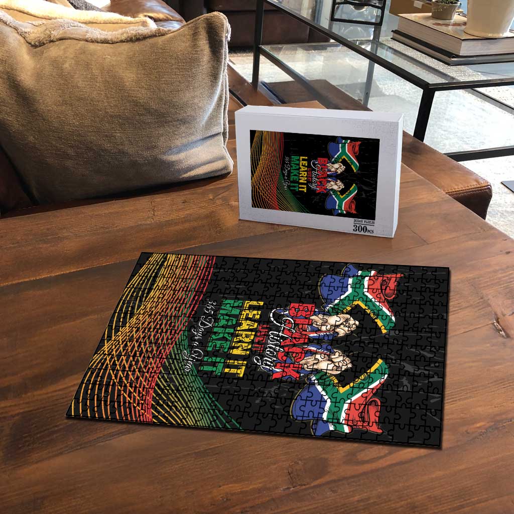 South Africa Black History Month Puzzle Live It Learn It Make It - African Pride