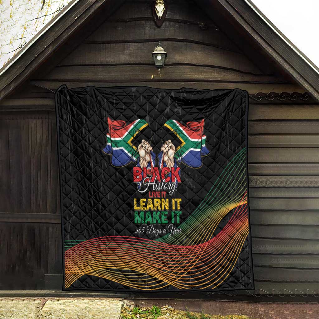 South Africa Black History Month Quilt Live It Learn It Make It - African Pride