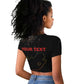 Personalized South Africa Black History Month Raglan Cropped T shirt Live It Learn It Make It - African Pride