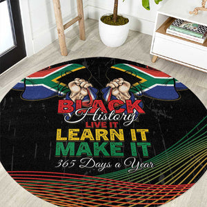 South Africa Black History Month Round Carpet Live It Learn It Make It - African Pride