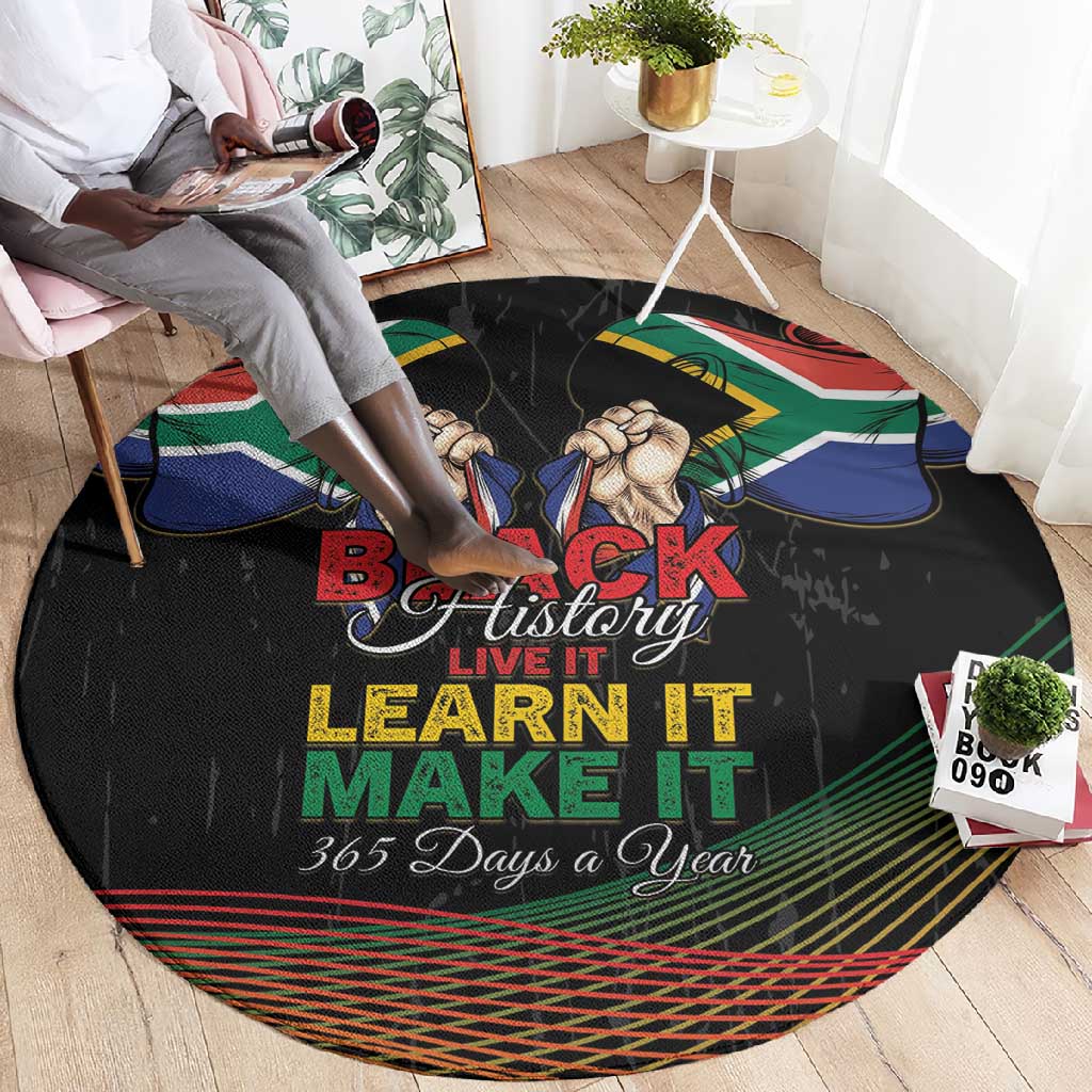 South Africa Black History Month Round Carpet Live It Learn It Make It - African Pride