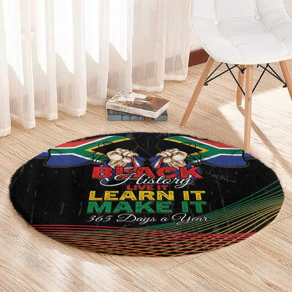 South Africa Black History Month Round Carpet Live It Learn It Make It - African Pride
