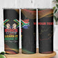 Personalized South Africa Black History Month Skinny Tumbler Live It Learn It Make It - African Pride