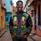 Personalized South Africa Black History Month Sleeve Zip Bomber Jacket Live It Learn It Make It - African Pride