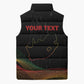 Personalized South Africa Black History Month Sleeveless Puffer Jacket Live It Learn It Make It - African Pride