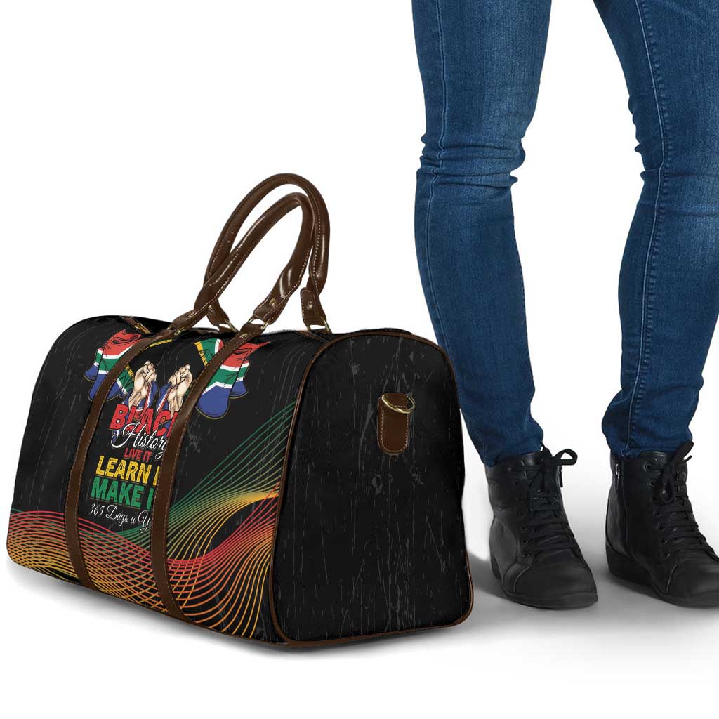 South Africa Black History Month Travel Bag Live It Learn It Make It - African Pride