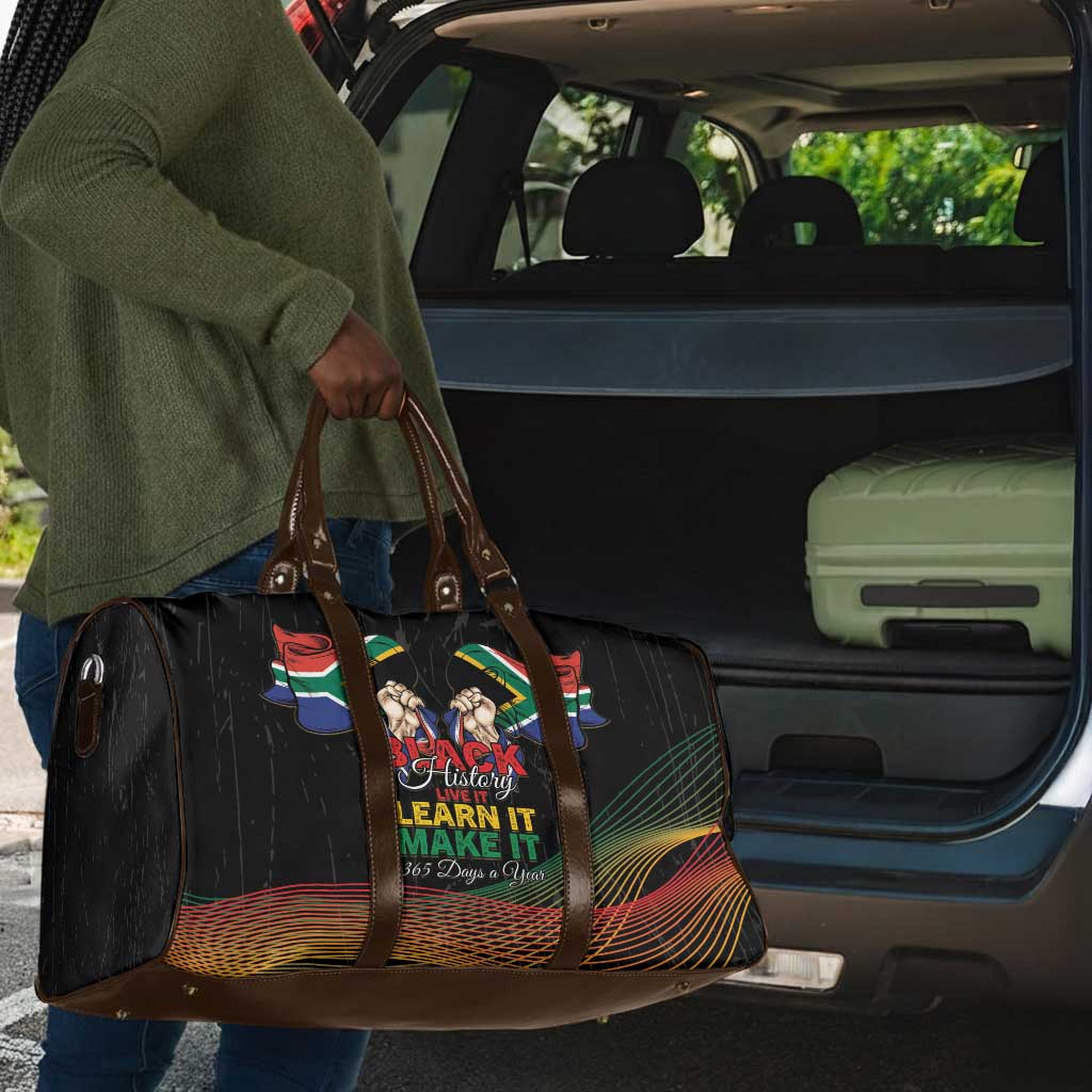 South Africa Black History Month Travel Bag Live It Learn It Make It - African Pride