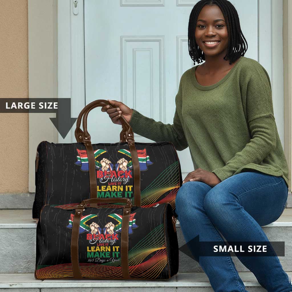 South Africa Black History Month Travel Bag Live It Learn It Make It - African Pride