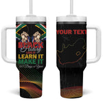 Personalized South Africa Black History Month Tumbler With Handle Live It Learn It Make It - African Pride