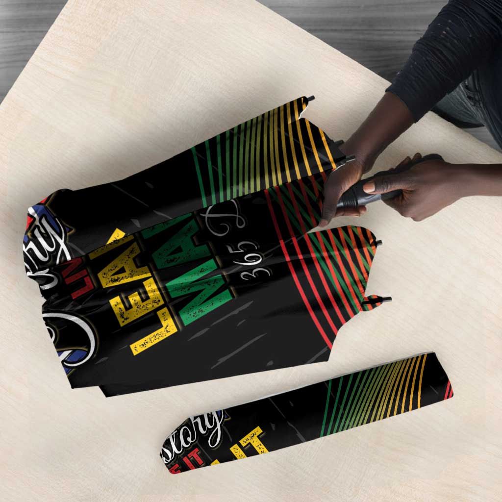 South Africa Black History Month Umbrella Live It Learn It Make It - African Pride