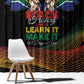 South Africa Black History Month Window Curtain Live It Learn It Make It - African Pride